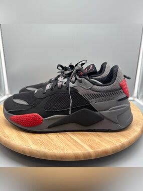Puma RS-X Halves Black Gray Red Running Sneakers Men's Size‎ 12 EUC